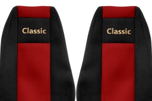 Huse scaun camion Classic (rosu, material velur, serie CLASSIC, centura pasager asamblata in scaun) Renault Trucks Premium - Img 2