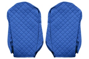 Huse scaun camion Elegance (albastru, material eco-piele / velur, serie ELEGANCE, scaune standard) potrivit MERCEDES ACTROS MP4 - Img 2