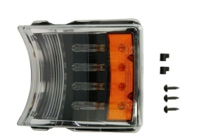 Lampa Semnalizator fata stanga/dreapta culoare sticla: portocaliu/transparent, LED, cu Lumini zi SCANIA P,G,R,T dupa 2003