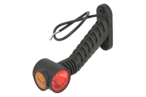 Lumini marcaj dreapta, portocaliu/rosu/alb, LED, inaltime 125; latime 38; adancime 175, suprafata, lungime furtun 500, brat lung 12/24V
