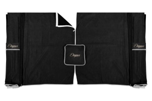 Perdea cortina cabina ELEGANCE, set 7 buc gri - Img 2