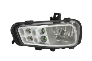 Proiector ceata Stanga 24V potrivit MERCEDES ACTROS MP4 / MP5 dupa 2011 (H11/LED, cu iluminare curba)