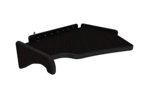 Raft interior cabina Mijloc potrivit SCANIA R I, R II dupa 2004 (Panou LED, lumina alba, versiune inalta, culoare: negru/rosu, serie: ELEGANCE)