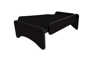 Raft interior cabina Mijloc potrivit SCANIA R I, R II dupa 2004 (Panou LED, lumina alba, versiune inalta, culoare: negru/rosu, serie: ELEGANCE) - Img 2