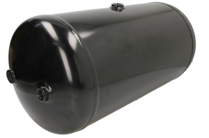 Rezervor aer sistem compresor POLMO diametru 276mm/lungime592mm/ debit 30dm/3, 3xM22x1, 5 singular, Dublu, partea opusa, drenare M22x1, 5