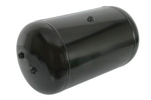 Rezervor aer sistem compresor POLMO diametru 396mm/lungime750mm/ debit 80dm/3, 3xM22x1, 5 singular, Dublu, partea opusa, drenare M22x1, 5