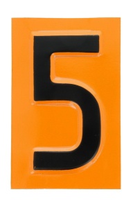 Semn avertizare 1 buc, ADR "5â€ placa numar avertizare