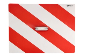 Semn avertizare dreapta 1 buc, pentru incarcatura mare; cu lumini LED 300mm x 400mm