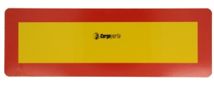 Semn avertizare placa 2 buc. set, transport masini 100mm x 300mm