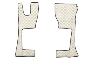 Set covor podea camion Mercedes Actros ECO-LEATHER, set 3 buc. (material - eco-piele, culoare - bej, cabina ingusta 230 cm) potrivit MERCEDES ACTROS M - Img 2