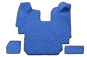 Set covor podea camion potrivit Scania ECO-LEATHER, set 5 buc (material - eco-piele, culoare - albastru, transmisie automata) potrivit SCANIA P,G,R,T dupa 2004 - Img 3