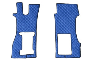 Set covor podea camion potrivit Scania scaun pneumatic pentru pasageri, ECO-LEATHER, set 3 buc. (material - eco-piele, culoare - albastru) potrivit SCANIA L - Img 2