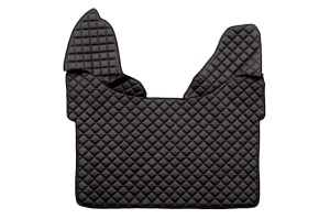 Set covorase podea camion potrivit DAF ECO-LEATHER, set 3 buc. (material - eco-piele, culoare - negru/rosu, transmisie automata) potrivit DAF XF 105 dupa 2012 - Img 3