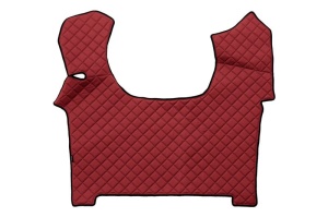 Set covorase podea camion potrivit Iveco ECO-LEATHER (material - eco-piele, culoare - rosu, transmisie automata) potrivit IVECO S-WAY dupa 2019 - Img 3