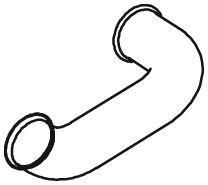 Teava esapament (lungime:620mm) EURO 5 potrivit DAF CF 85 2005-2013