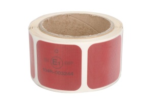 Banda reflectorizanta de contur 3M 1 buc, pentru suprafete soft, culoare rosie 5,5cm x 5m