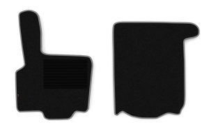 Covor podea camion potrivit DAF, sofer + pasager, velur, 2 bucati (material - velur, culoare - gri) potrivit DAF 95 XF, XF 95 1997-2012 - Img 1