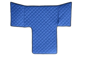 Covor podea camion potrivit MAN, cabina L, XL , ECO-LEATHER, set 3 buc. (material - eco-piele, culoare - albastru) potrivit MAN TGL dupa 2016 - Img 3