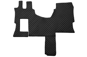 Covor podea camion potrivit MERCEDES, cabina SOLO STAR, ECO-LEATHER, 1 bucata (material - eco-piele, culoare - negru) potrivit MERCEDES ACTROS MP4 / MP5