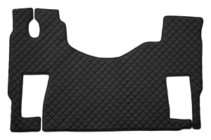 Covor podea camion potrivit MERCEDES, cu scaun pivotant pasager podea plata, ECO-LEATHER, 1 bucata (material - eco-piele, culoare - negru) Acgros