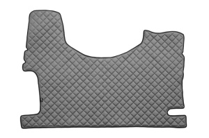 Covor podea camion potrivit MERCEDES, Scaun fix pentru pasager tunel inalt, ECO-LEATHER, set 3 buc. (material - eco-piele, culoare - gri) - Img 3