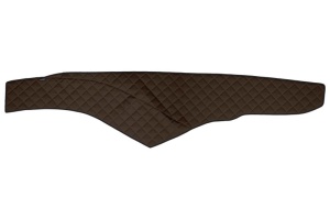 Covoras bord (cabina lata 250 cm) maro, ECO-piele, ECO-LEATHER potrivit MERCEDES ACTROS MP4 / MP5 dupa 2011