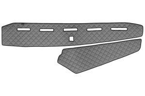 Covoras bord (fara locas senzor) gri, ECO-piele, ECO-LEATHER potrivit VOLVO FH16 II dupa 2014