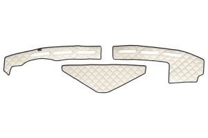 Covoras bord (locas senzor) bej, ECO-piele, ECO-LEATHER potrivit RENAULT TRUCKS T dupa 2013
