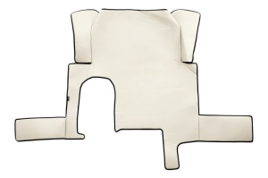 Covoras podea camion set 3 buc (material - eco-leather colour - bej, transmisie automata) potrivit MAN TGX 2006-2021 - Img 3