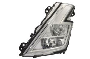 Far Stanga potrivit VOLVO FH III, FH16 III dupa 2020 (H1/H7/LED, electric, cu motor, functie lumini de zi, culoare insert: cromat, culoare semnalizator: alb)