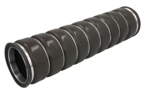 Furtun intercooler (80mmx390mm, negru) potrivit VOLVO 7300, 7700, 8300, 8500, 9400, 9700, 9900, B12, B9, FH, FH II, FH12, FH16, FH16 II, FM, FM II, FMX, FMX II dupa 1993