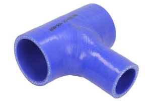 Furtun silicon sistem racire 32mmx60/105mm (T-conector; reductor, culoare albastru, -60/260Â°C, presiune de indoire: 0,7 MPa)