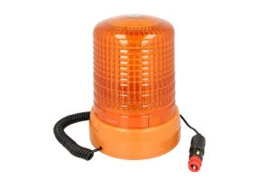 Girofar portocaliu, 12/24V, LED, fixare magnetica cu fire 4m