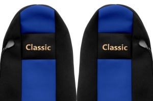 Huse scaun camion Classic (albastru, material velur, serie CLASSIC, centura pasager asamblata in scaun ) Iveco Stralis - Img 2