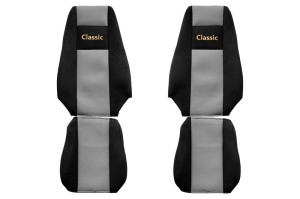 Huse scaun camion Classic (gri, material velur, serie CLASSIC, centura pasager asamblata in scaun) Renault Magnum