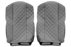 Huse scaun camion Elegance (gri, material eco-piele / velur, serie ELEGANCE) potrivit FORD F-MAX - Img 2