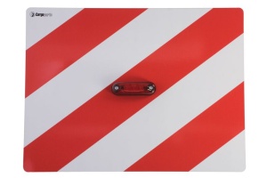 Semn avertizare 1 buc, pentru incarcatura mare; cu lumini LED 300mm x 400mm