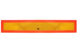 Semn reflectorizant distinctiv pe partea din spate a vehiculului 1buc lung D401 1130m200mm pentru remorci
