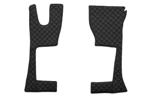 Set covor podea camion Mercedes Actros ECO-LEATHER, set 3 buc. (material - eco-piele, culoare - negru, cabina ingusta 230 cm) potrivit MERCEDES ACTROS MP4 - Img 2