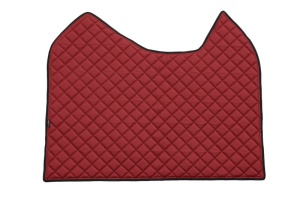 Set covor podea camion Mercedes Actros scaun pasager convertibil, ECO-LEATHER, set 3 buc. (material - eco-piele, culoare - rosu, cabina lata 250 cm) - Img 3