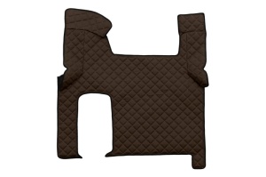 Set covor podea camion potrivit MAN ECO-LEATHER, set 3 buc. (material - eco-piele, culoare - maro, transmisie automata) potrivit MAN TGX - Img 3