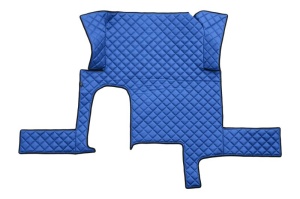 Set covor podea camion potrivit MAN un sertar, ECO-LEATHER, set 3 buc. (material - eco-piele, culoare - albastru, transmisie automata) potrivit MAN TGX - Img 3