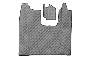 Set covor podea camion potrivit Scania scaun pasager convertibil, ECO-LEATHER, set 4 bucati (material - eco-piele, culoare - gri) potrivit SCANIA L,P,G dupa 2016 - Img 3