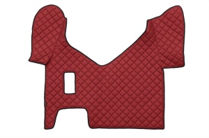 Set covorase podea camion potrivit Iveco ECO-LEATHER, set 3 buc. (material - eco-piele, culoare - rosu, pentru transmisie manuala) potrivit IVECO STRALIS - Img 3