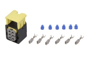 Stecher potrivit SCANIA (numar pini: 6, forma mufa: dreptunghiular, HDSCS)