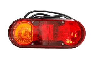 Stop spate Stanga (LED, 12/24V, cu indicator, cu lumini frana, lumini parcare/pozitie, fara reflector)