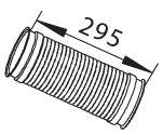 Teava esapament (conectarea, lungime:296mm) potrivit SCANIA 4, P,G,R,T DC11.01-DT12.06 dupa 1995