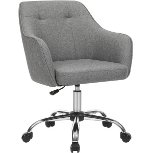Scaun de birou ergonomic, inaltime reglabila, 65x69x(83-93) cm, gri