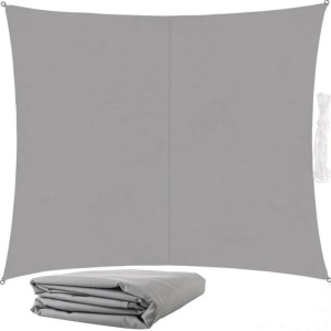 Copertina prelata de soare, dreptunghiulara, impermeabila, cu protectie UV, 300x250 cm, gri