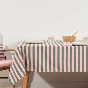 Față de masă Jacquard Moss, Maglia Raya Rosa 160x100 cm - Img 3